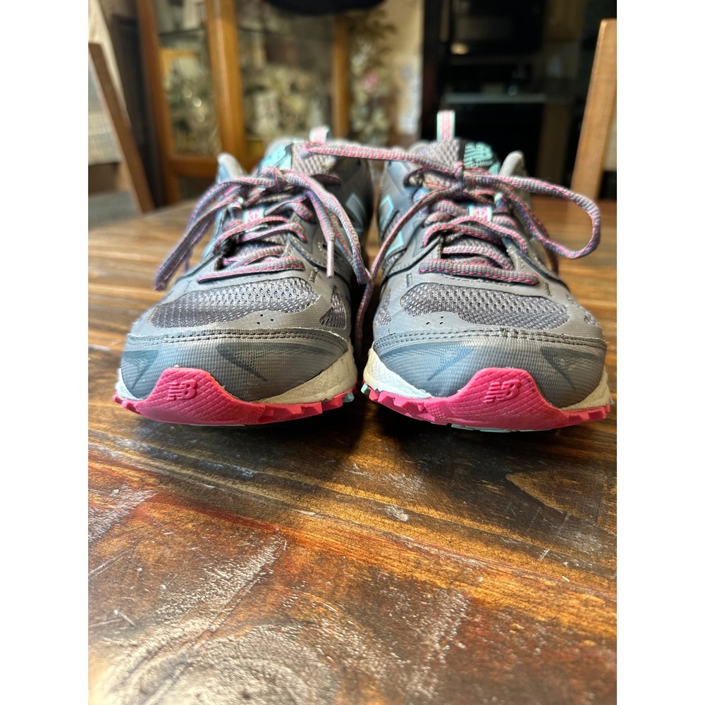 New Balance 412 v3 Tech Ride Trail Running Shoes Grey Pink Teal Womens 9.5 or M8 - Picture 3 of 14